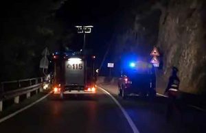 Maltempo e frane nello spezzino, gli interventi dei VVF