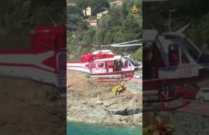 Turista francese cade sugli scogli a Bonassola, soccorsa dai VVF | Video