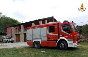 Incendio in un’abitazione in fase di costruzione a Sarzana