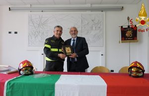 Il prefetto Garufi incontra i vigili del fuoco della Spezia