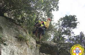 Soccorso CNSAS e VVF in roccia nel finalese