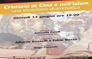 Evento GenovaCresce: cristiani in Cina e nell’islam una situazione drammatica
