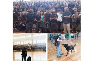 I cinofili della polizia con i ragazzi delle scuole di Imperia
