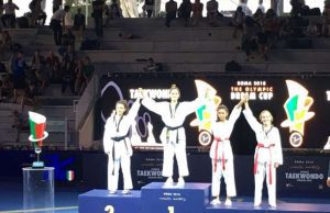 Lanterna Taekwondo sugli scudi a Roma
