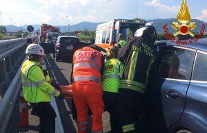 Tamponamento tra tre auto sulla A12 a S. Stefano Magra