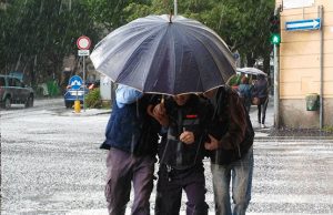 Temporale forte con grandinata nel savonese