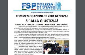 Piazza Alimonda, sindacato Polizia: via cippo illegalità, Giuliani attentò a vita carabiniere