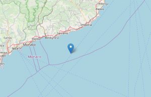 Terremoto di magnitudo 2.1 davanti alle coste di Imperia