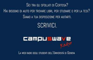 Campuswave Radio in aiuto degli studenti sfollati di Genova