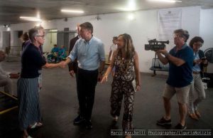 Il Sottosegretario Rixi in visita agli sfollati