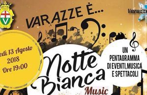 Lunedì 13 agoto, la Notte Bianca a Varazze dedicata alla musica