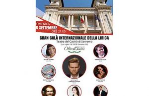 Al Teatro del Casinò di Sanremo il Gran galà internazionale della musica lirica