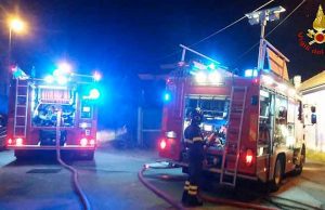A fuoco ufficio Cà di Boschetti spento di vigili del fuoco Terzo Valico, incendio in galleria: fiamme domate all’alba