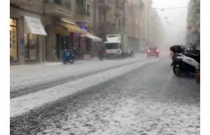 Violenta ed improvvisa grandinata ad Alassio | Video