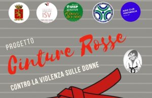 Cinture rosse contro la violenza sulle donne a Ventimiglia