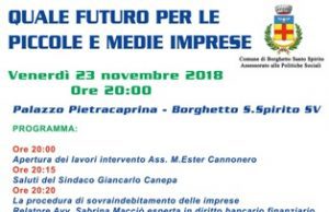 A Borghetto Santo Spirito si parla del futuro delle piccole e medie imprese