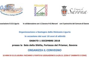 Al Priamar di Savona un convegno sulla dislessia