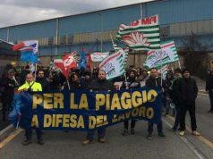Piaggio, nuovo sciopero: blocco all’aeroporto di Genova, presidio a Villanova
