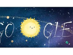 Un bel Doodle per festeggiare il passaggio delle Geminidi
