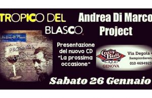 La prossima occasione, nuovo disco di Andrea Di Marco