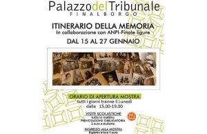 A Finale Ligure la mostra Itinerario Memoria