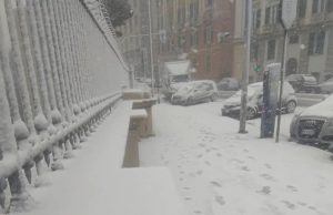 Nevicata a Genova: una persona senza fissa dimora ricoverata al Galliera per ipotermia