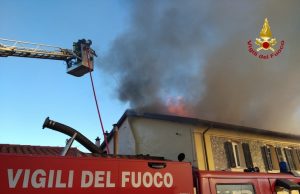 Incendio ad Andora in Località Piazza: spento dai VVF