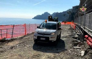 Primo veicolo su nuova strada S. Margherita-Portofino. Lavori in anticipo | Video