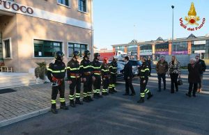 Sottosegretario dell’Interno Stefano Candiani in visita ai VVF di Sarzana