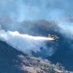 Diversi incendi nell’entroterra di Imperia, sul posto anche il canadair