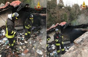 A fuoco tetto casa a Savona, due famiglie evacuate