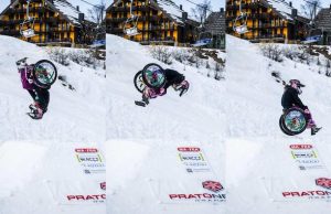 Grande Ilaria, nuovo record del mondo: salto mortale in carrozzina sulla neve