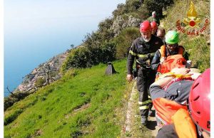 I soccorsi dei VVF nello spezzino a Campiglia e a Monterosso