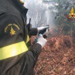 Fiamme sul monte di Portofino, sul posto anche l’elicottero