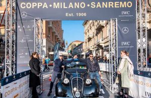 Rievocazione Milano-Sanremo, vincono Aliverti-Cadei su Fiat  508 C