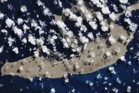 Una nuova isola fatta di pietra pomice naviga nel Pacifico