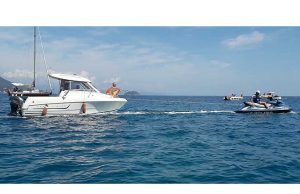 I soccorsi della Squadra Nautica del Commissariato di Alassio