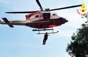 Dego, si ferisce con una motosega: interviene l’elisoccorso dei VVF