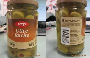 Olive della Coop richiamate dal ministero della Salute per presenza allergeni