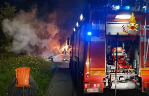 Andora, incendio boschivo nella notte: possibile dolo Andora, incendio boschivo nella notte: possibile dolo