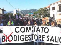 Corteo a S. Stefano Magra: no al biodigestore di Saliceti. M5S: bomba a orologeria