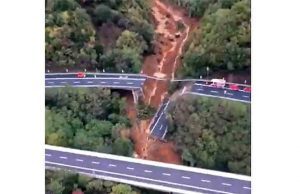 Autostrada Fiori: Viadotto colpito da frana di eccezionali dimensioni