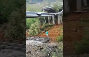 Crollo viadotto sulla A6: VVF sul posto | Video
