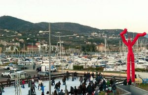 A Marina di Loano pattinaggio su ghiaccio