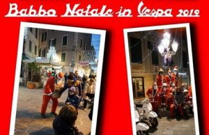 A Varazze Babbo Natale arriva in Vespa