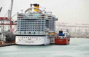 L’ammiraglia Costa Smeralda effettua il suo primo rifornimento di LNG a Barcellona