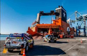 A Jeddah la carovana della Dakar 2020 trasportata dalla Linea Messina