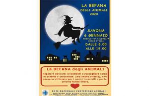 Lunedì 6 gennaio torna la Befana degli Animali a Savona