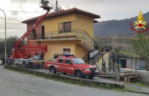 Intervento dei VVF a Celle Ligure per incendio canna fumaria