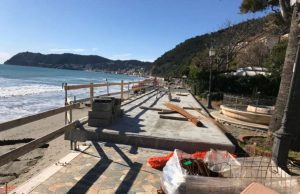 Proseguono ad Alassio i lavori sulla passeggiata Ciccione